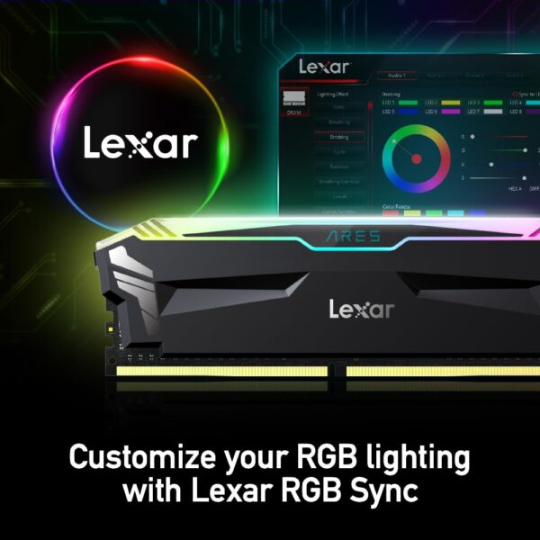 Lexar Ares RGB 16GB (8GBx2) 3600MHz DDR4