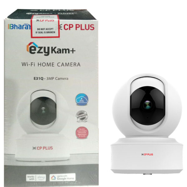 CP PLUS CP-E31Q 3MP Wi-Fi Camera | Human Detection, Motion Tracking, Built-in Siren, 2 Way Audio, Supports RJ45, 2 Year Warranty - Image 3