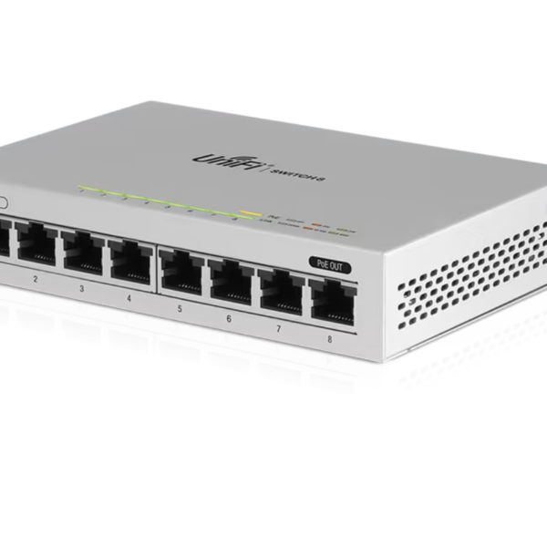 Ubiquiti UniFi US-8 Gen1 | 8-Port Managed Gigabit Switch with PoE Passthrough | Compact Layer 2 | UniFi Controller Managed - Image 3