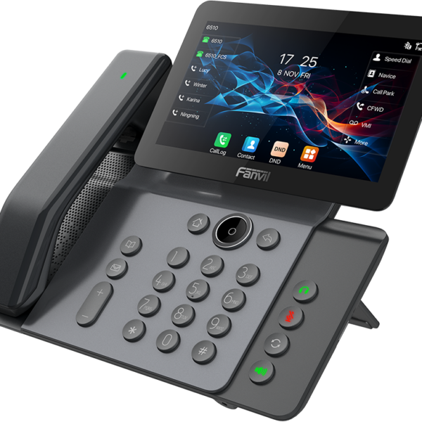 Fanvil V66 Pro | Prime Business Phone with 7″ Adjustable Touch Screen & Bluetooth Wireless Handset | 20 SIP Lines & 6‑Way Conference | Wi‑Fi 6 & Bluetooth 5.4 | H.264 1080p Video | Up to 116 DSS Keys | Antibacterial Protection - Image 3