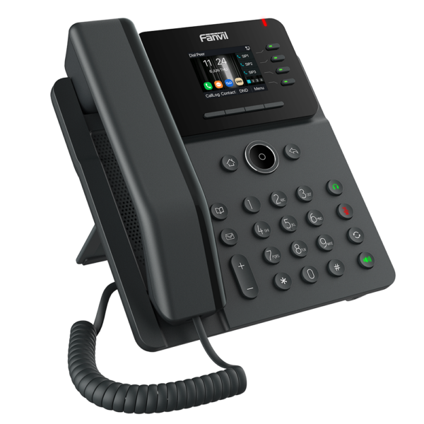 Fanvil V61G | Prime Business Phone | 4 SIP Lines & 6‑Way Conference | 2.4″ Color Screen | Dual Gigabit PoE | HD Voice - Image 3