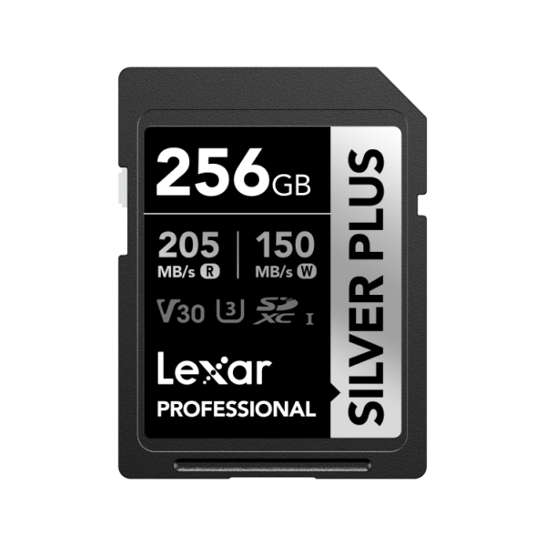 Lexar 256gb professional silver plus