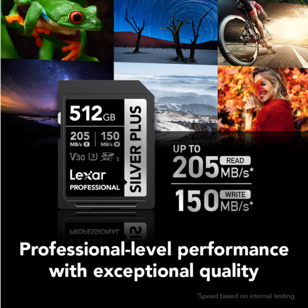 lexar 512gb professional silver plus