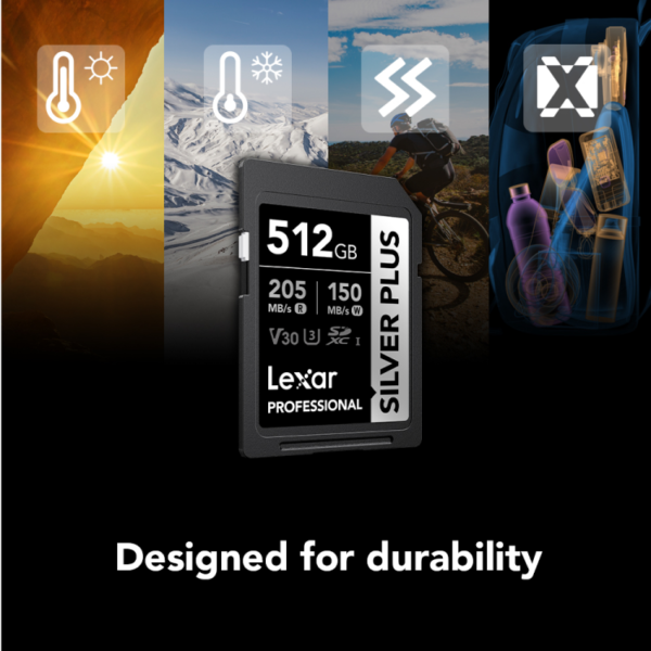 lexar 512gb professional silver plus