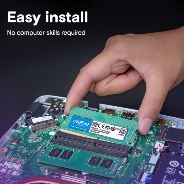 Crucial 8GB DDR4 3200MHz SODIMM RAM | Classic Series | CAS Latency-22, 260 PIN, 3Years Limited Warranty | CT8G4SFRA32A - Image 2