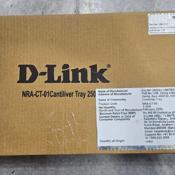 D-Link Cantilever Shelf Tray BLACK | 1U 250MM | High-Quality CRCA Steel | Easy Mountable | 250MM Depth | 1U Rack Height | - Image 2