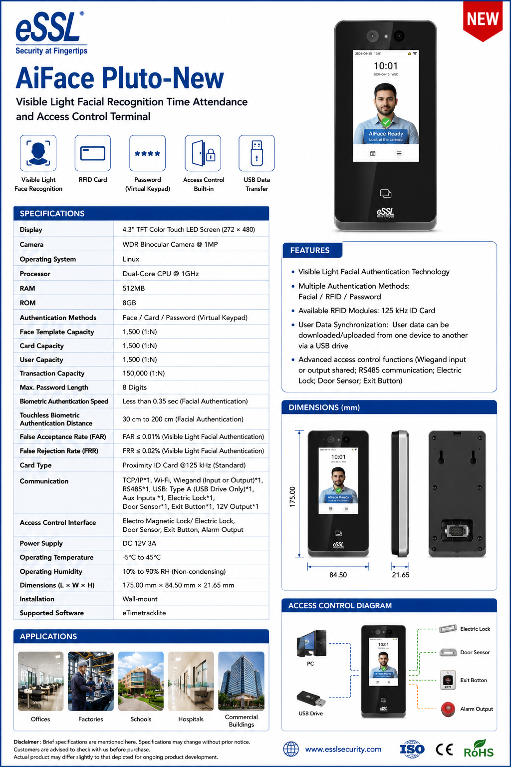 eSSL Aiface Pluto-New