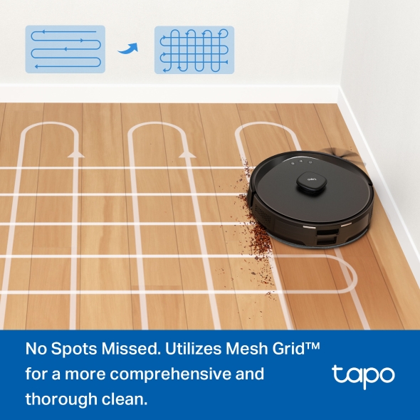 TP-Link Tapo RV30 Max Plus | 5300Pa Hyper Suction Robot Vacuum & Mop | Smart Auto-Empty Dock | LiDAR+IMU Navigation | Voice Control - Image 4