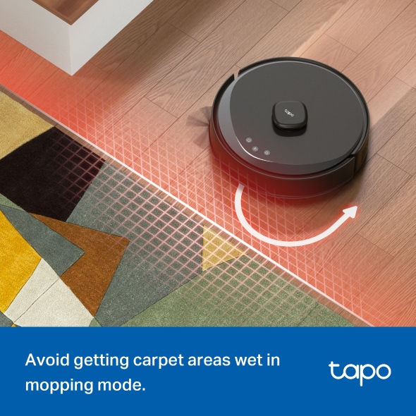 TP-Link Tapo RV30 Max Plus | 5300Pa Hyper Suction Robot Vacuum & Mop | Smart Auto-Empty Dock | LiDAR+IMU Navigation | Voice Control - Image 6