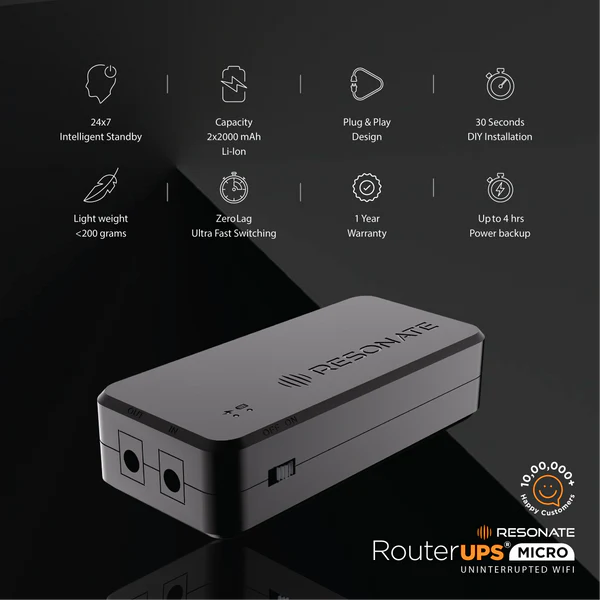 Resonate RouterUPS Micro RSNT-RUPS-CRU12V2AU