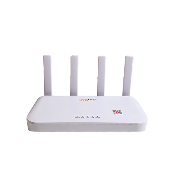 Syrotech SY-GPON-4010-AX1500 Wi-Fi 6 XPON ONT with 4 Gigabit LAN, USB 3.0 & VoIP (FXS) | 3 Years Limited Warranty