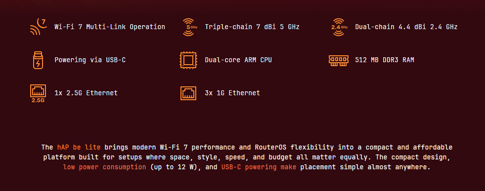 MikroTik hAP be lite