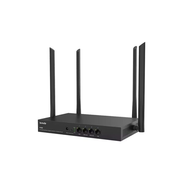 Tenda W18E AC1200 Gigabit Enterprise Router | 4×5dBi Antennas + 4 Signal Amplifiers | 300m² Coverage | Metal Case | 80 Users | Load Balancing | VPN | Captive Portal - Image 3
