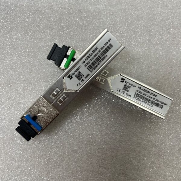 Syrotech 1G‑13BIDI‑20SC-1G‑15BIDI‑20SC | 1.25G BiDi SFP Transceiver Pair | 20km over Single‑Strand Fiber | SC Connector | MSA Compliant - Image 4