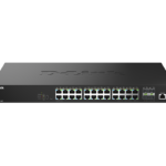 D-Link DMS-1250-28P | 28-Port 2.5G Smart Managed PoE Switch | 24x 2.5G PoE + 4x 10G SFP+ | 475W Budget | 6kV Surge Protection | PoE++