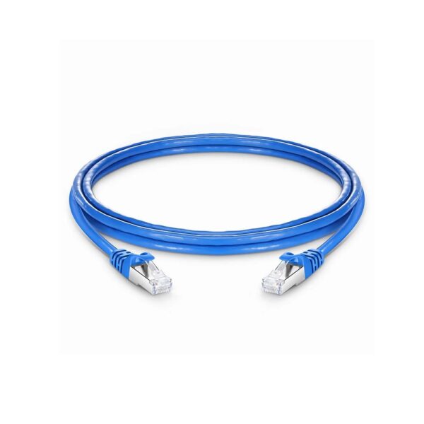 D-Link Cat6 UTP Patch Cord 0.5 Mtr Blue | NCB-C6UBLUR1-0.5 | 30µ" Gold-Plated RJ45 - Image 3