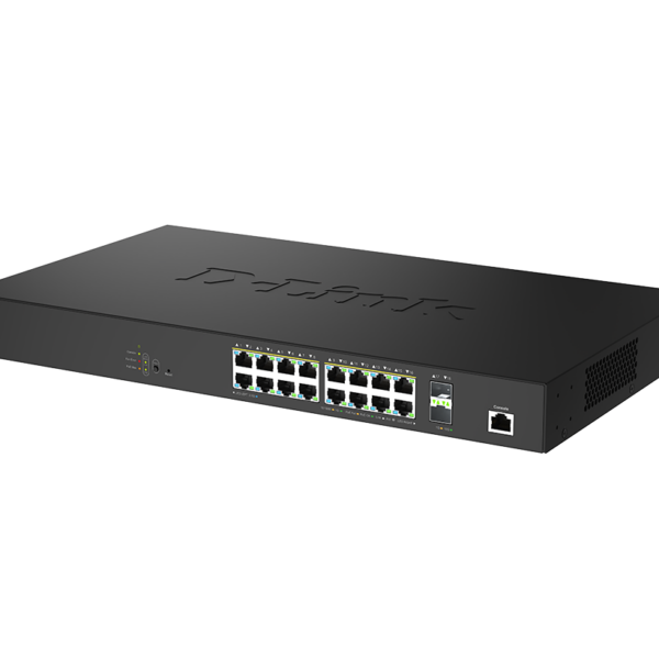 D-Link DMS-1250-18P | 18-Port 2.5G Smart Managed PoE Switch | 16x 2.5G PoE + 2x 10G SFP+ | 370W Budget | 6kV Surge Protection | PoE++ - Image 3