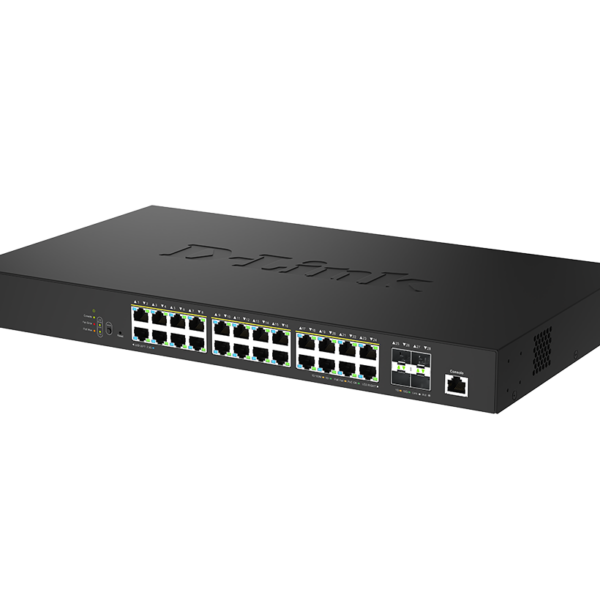 D-Link DMS-1250-28P | 28-Port 2.5G Smart Managed PoE Switch | 24x 2.5G PoE + 4x 10G SFP+ | 475W Budget | 6kV Surge Protection | PoE++ - Image 3