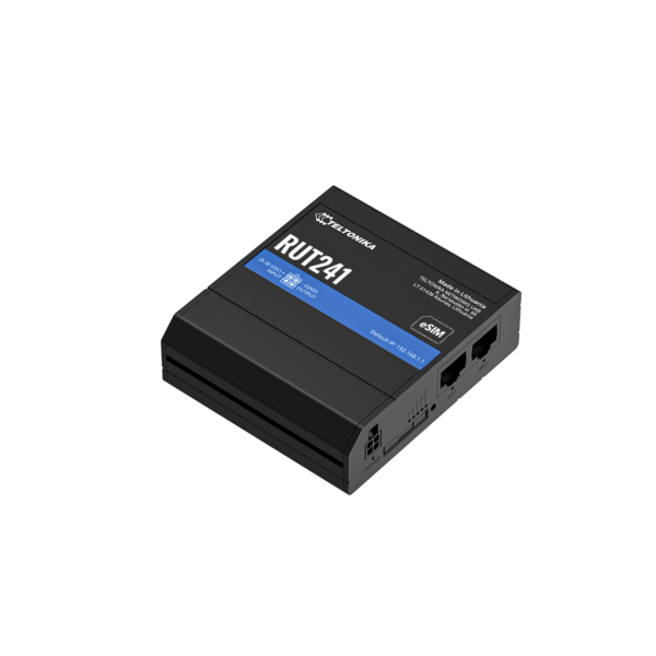 Teltonika RUT241 | Industrial 4G eSIM Router | 4G LTE Cat 4 | Wi-Fi | eSIM SGP.22 | Digital I/O | Compact Design - Image 4