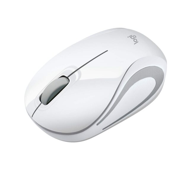 Logitech M187 Mini Wireless Mouse - White | Pocket-Ready Mini Design | Advanced 2.4GHz | 1000 DPI | 6-Month Battery | USB Nano Receiver - Image 4