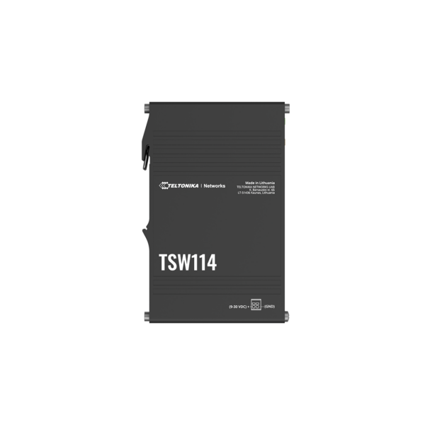 Teltonika TSW114 Gigabit DIN Rail Ethernet Switch | 5 × Gigabit Ethernet Ports | 10/100/1000 Mbps | Plug & Play | Industrial Aluminum Housing | IP30 - Image 4