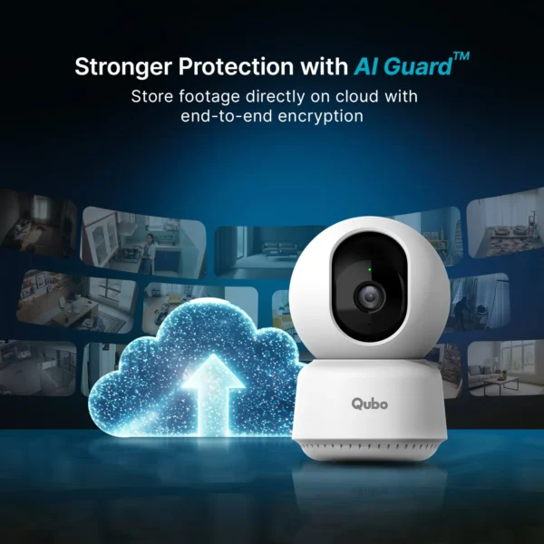 Qubo Smart Camera 360° | 3MP 2K | Pan-Tilt-Zoom | AI Person Detection | 360° Coverage | Color Night Vision - Image 4