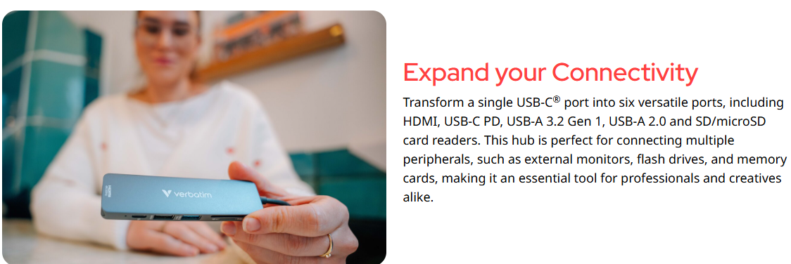 Verbatim USB-C Essentials Multiport Hub