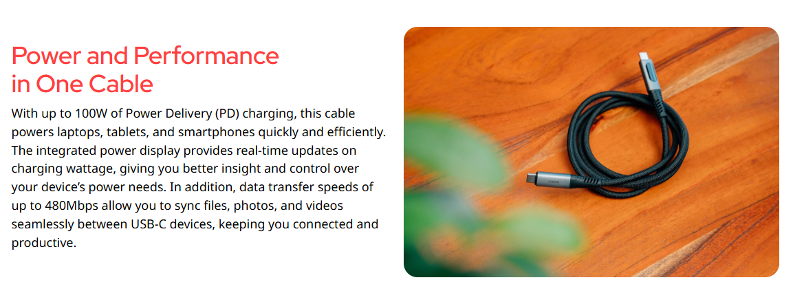 Verbatim Sync & Charge USB-C 