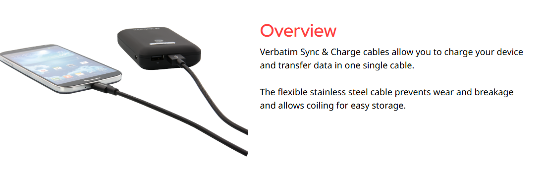 Verbatim Micro USB Sync