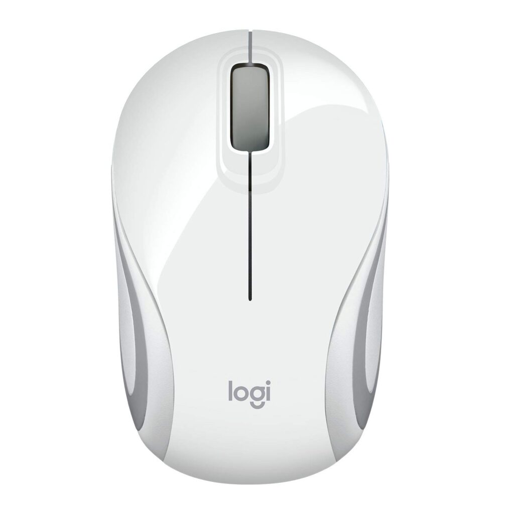 Logitech M187 Mini Wireless Mouse - White