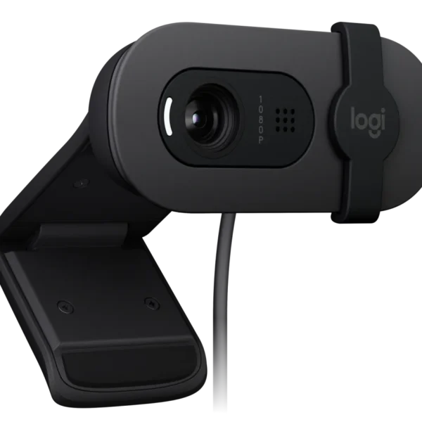 Logitech Brio 100 Webcam - Graphite | Full HD 1080p | Privacy Shutter | USB-A Plug-and-Play | RightLight 2 - Image 3