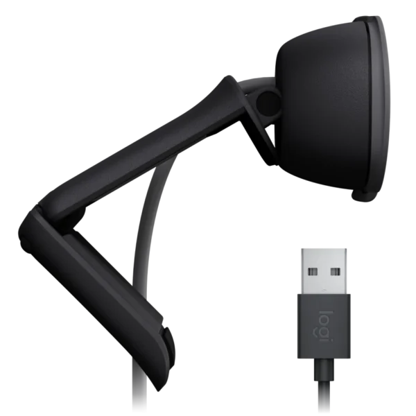 Logitech Brio 100 Webcam - Graphite | Full HD 1080p | Privacy Shutter | USB-A Plug-and-Play | RightLight 2 - Image 6