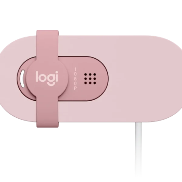 Logitech Brio 100 Webcam - Rose | Full HD 1080p | Privacy Shutter | USB-A Plug-and-Play - Image 5