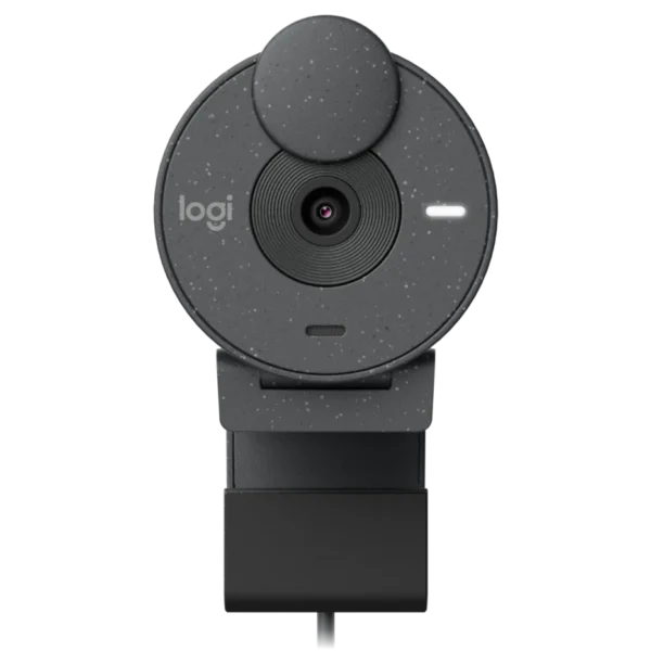 Logitech Brio 300 Webcam-Graphite | 1080p HD Video | USB-C | Noise-Reducing Mic | Privacy Shutter | RightLight 2 | Sustainable Design - Image 4