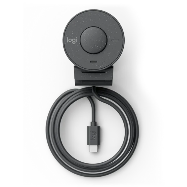 Logitech Brio 300 Webcam-Graphite | 1080p HD Video | USB-C | Noise-Reducing Mic | Privacy Shutter | RightLight 2 | Sustainable Design - Image 6