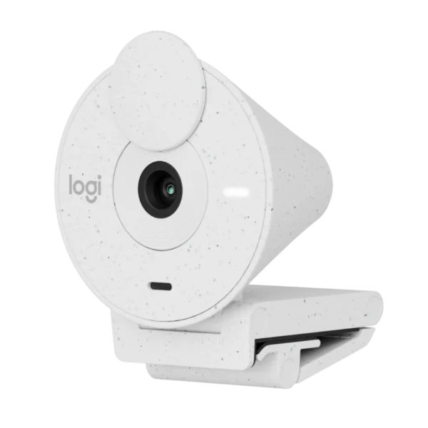 Logitech Brio 300 Webcam - Offwhite | 1080p HD Video | USB-C | Noise-Reducing Mic | Privacy Shutter | RightLight 2 | Sustainable Design - Image 3