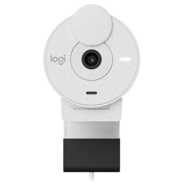 Logitech Brio 300 Webcam - Offwhite | 1080p HD Video | USB-C | Noise-Reducing Mic | Privacy Shutter | RightLight 2 | Sustainable Design - Image 4