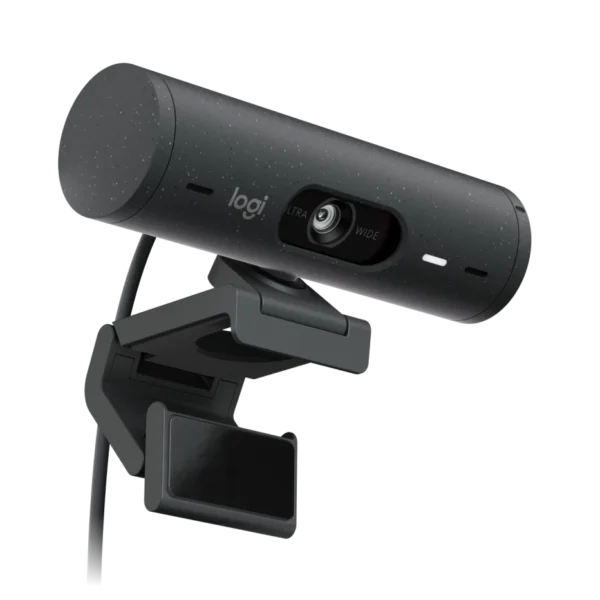 Logitech Brio 500-Graphite | 1080p HD | 4MP Sensor | RightLight 4 with HDR | Dual Stereo Mics | USB-C | Privacy Shutter | FSC-Certified Packaging - Image 4