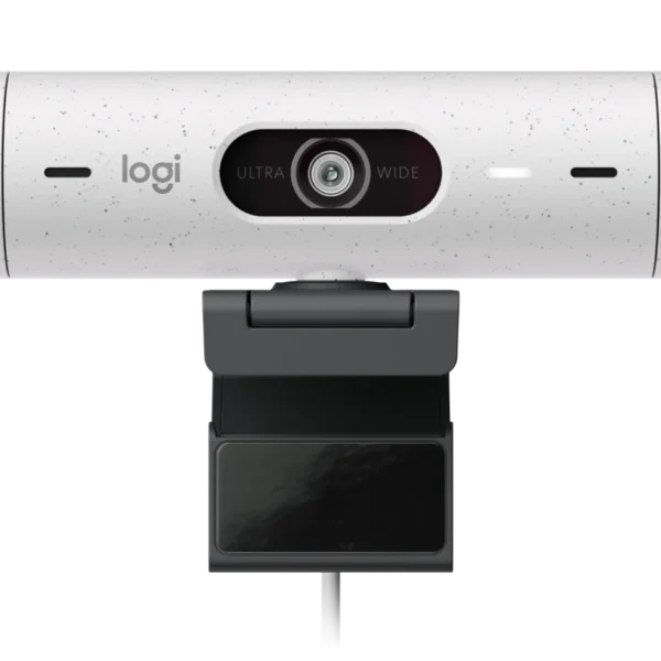 Logitech Brio 500-Off-White | 1080p HD | 4MP Sensor | RightLight 4 with HDR | Dual Stereo Mics | USB-C | Privacy Shutter | FSC-Certified Packaging - Image 3