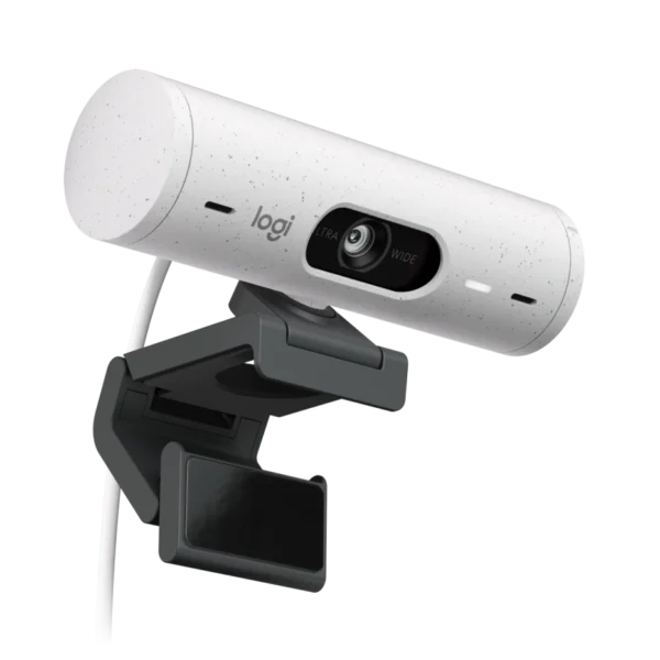 Logitech Brio 500-Off-White | 1080p HD | 4MP Sensor | RightLight 4 with HDR | Dual Stereo Mics | USB-C | Privacy Shutter | FSC-Certified Packaging - Image 4