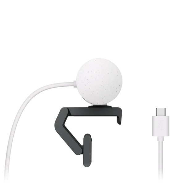 Logitech Brio 500-Off-White | 1080p HD | 4MP Sensor | RightLight 4 with HDR | Dual Stereo Mics | USB-C | Privacy Shutter | FSC-Certified Packaging - Image 5