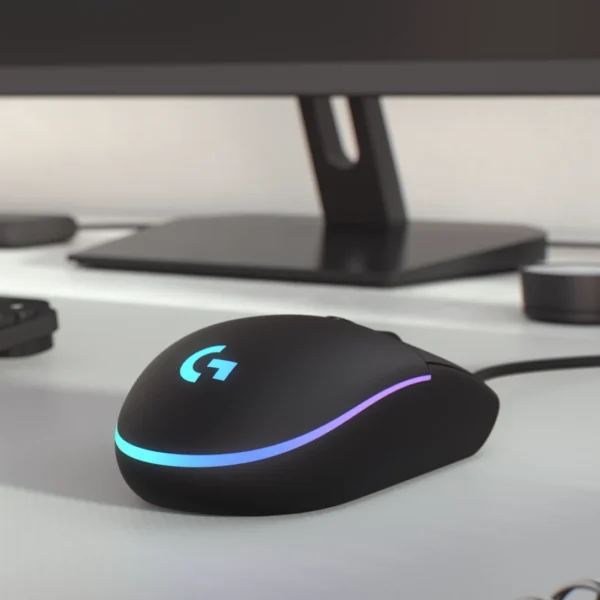 Logitech G203-Black | LIGHTSYNC RGB | 8,000 DPI Sensor | 6 Programmable Buttons | Classic Design - Image 2
