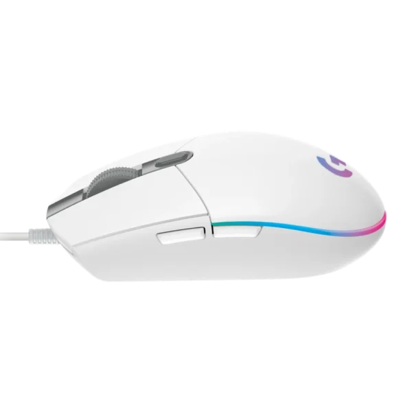 Logitech G203-White | LIGHTSYNC RGB | 8,000 DPI Sensor | 6 Programmable Buttons | Classic Design - Image 4