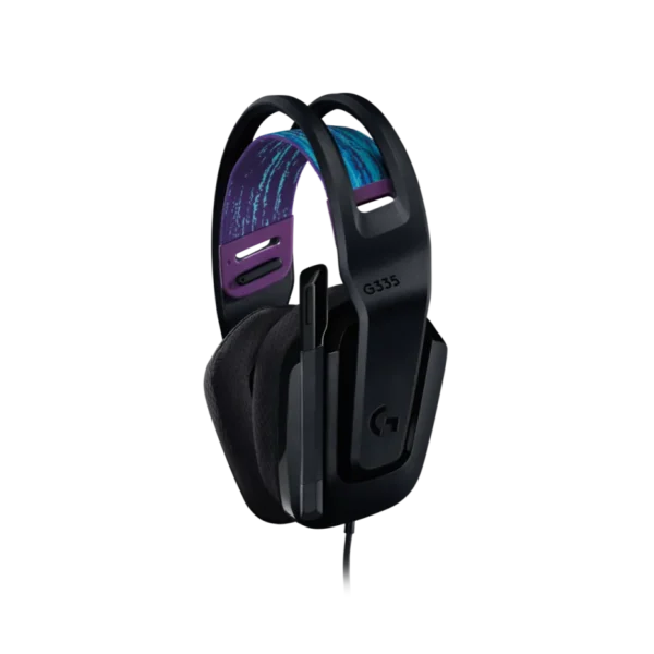 Logitech G335-Black | Wired Gaming Headset | Suspension Headband | 40mm Drivers | Plug-and-Play - Image 2