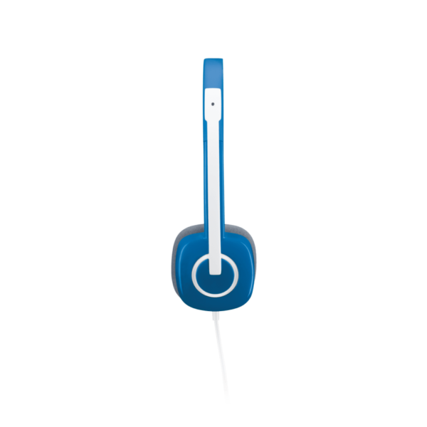 Logitech H150 - Blue | Dual 3.5mm Plugs | In-Line Controls | Lightweight 80g | Adjustable Headband - Image 3