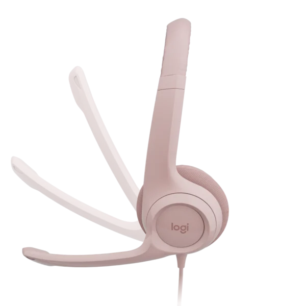 Logitech H390 -Rose | Noise-Canceling Mic | Enhanced Digital Audio | In-Line Controls | Plug-and-Play USB - Image 4