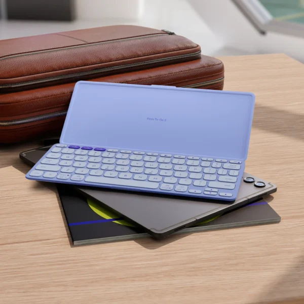 Logitech Keys-To-Go 2-Lilac | 3-Year Battery | 3 Device Easy-Switch | Slim & Lightweight | Sustainable Design - Image 5