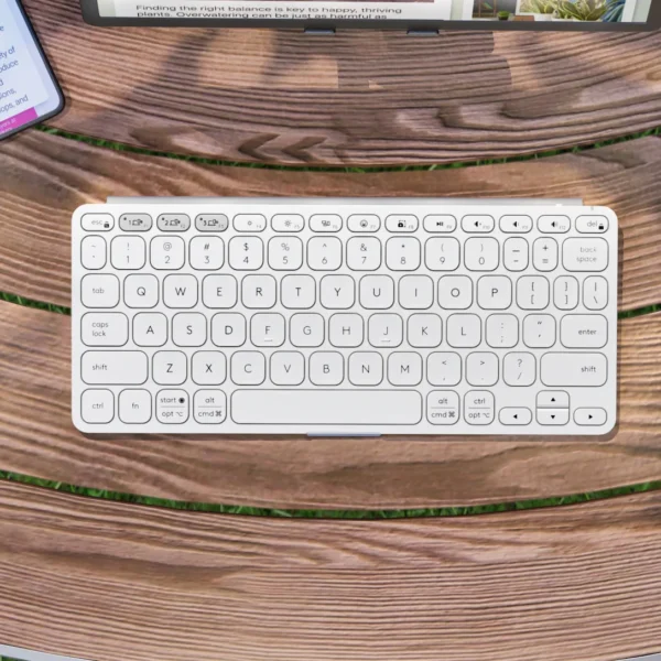 Logitech Keys-To-Go 2-Pale Gray | 3-Year Battery | 3 Device Easy-Switch | Slim & Lightweight | Sustainable Design - Image 4