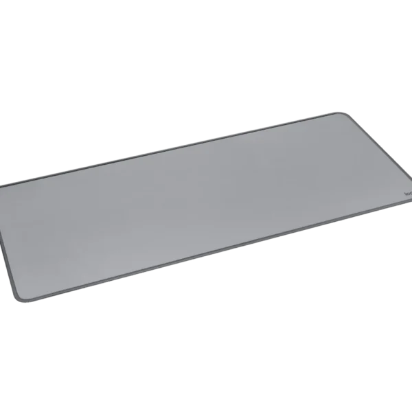Logitech Desk Mat-Mid Grey | 700x300mm | Recycled Polyester | Anti-Slip Rubber Base | Anti-Fraying Stitches | Desk Protection - Image 6