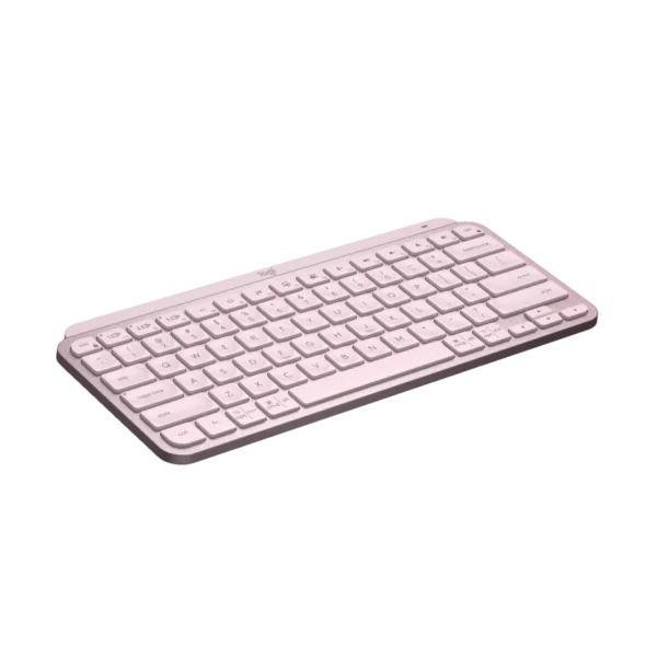 Logitech MX Keys Mini - Rose | Minimalist Wireless Illuminated Keyboard | Bluetooth | USB-C Rechargeable | Smart Backlighting - Image 3